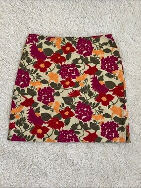 Geoffrey Beene Sport Floral Skirt Pockets Size 8 Outdoor Golf Summer